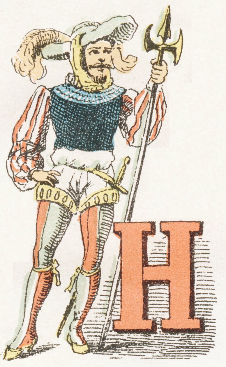 H - Halberdier - Childish Alphabet, Editions Gordinne 1920 by Unbekannt