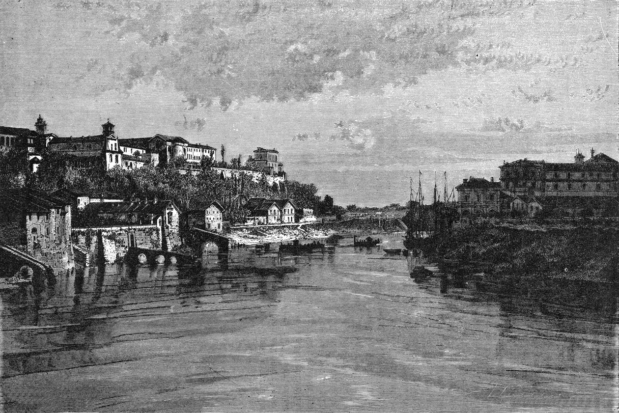 History of Rome. The edge of the Tiber and the covenant of Saint Sabina by Unbekannt