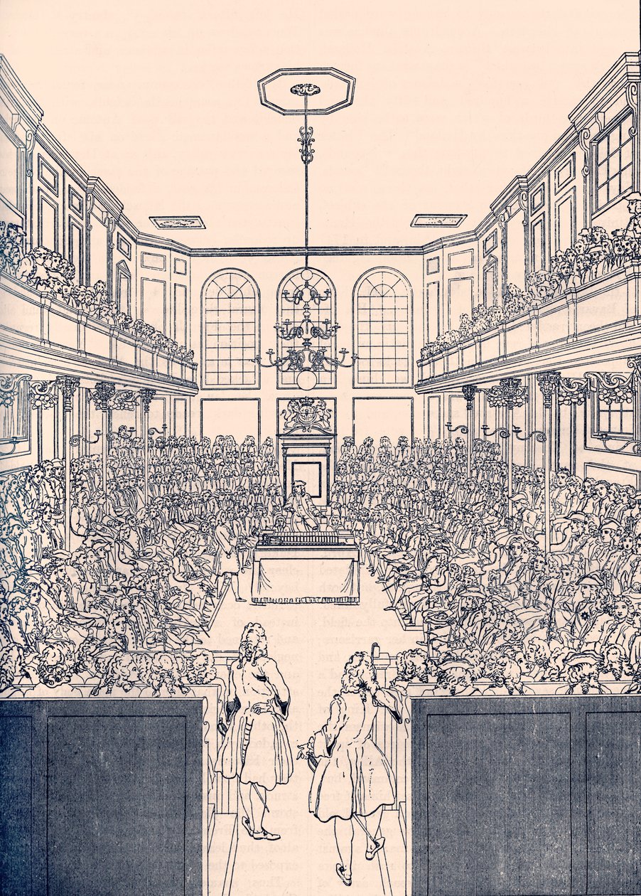 House of Commons in London by Unbekannter Künstler