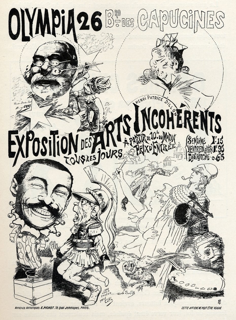 Incoherent Arts Exhibition at the Olympia, Paris by Unbekannter Künstler