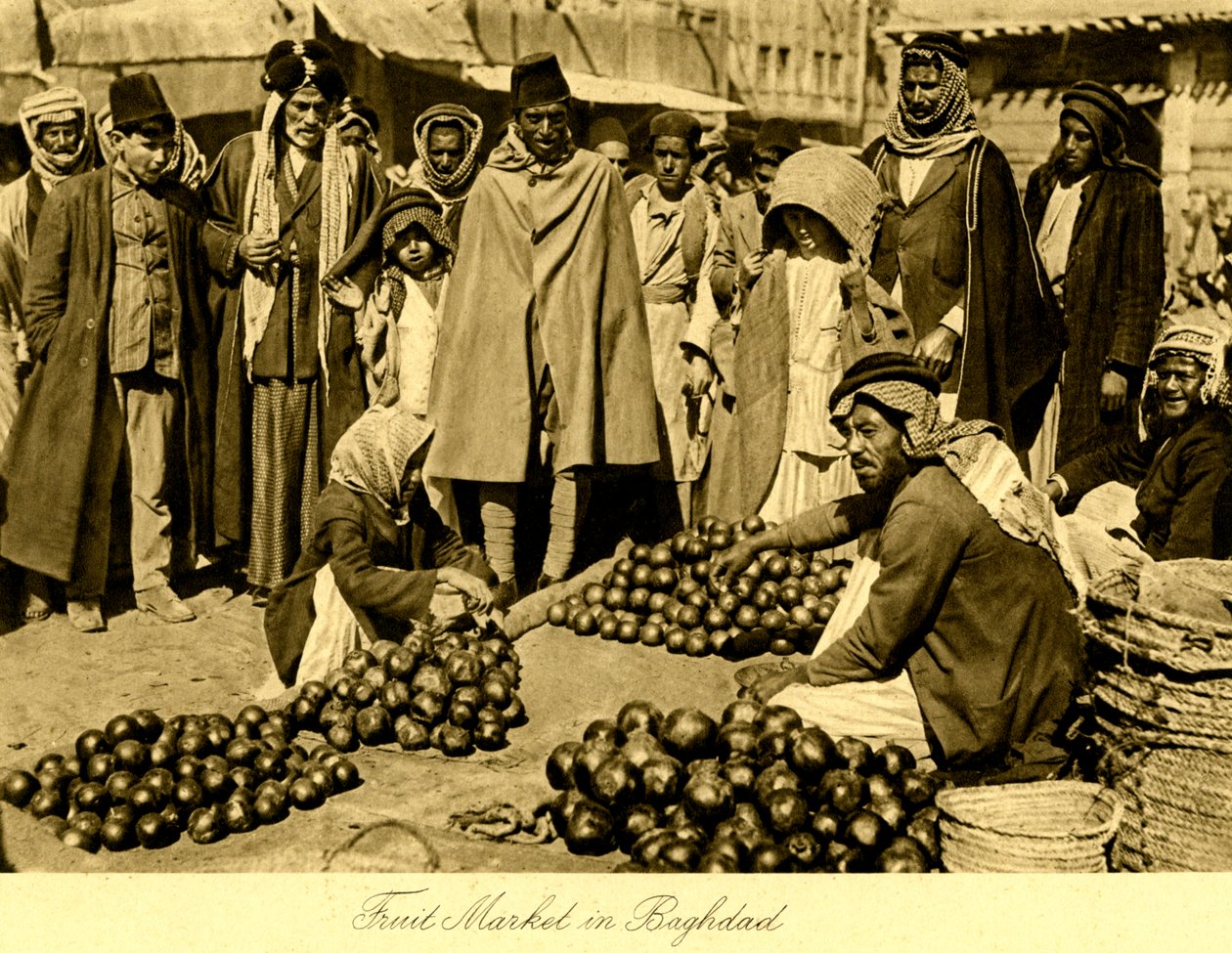 Iraq - Fruit Market in Baghdad by Unbekannter Künstler