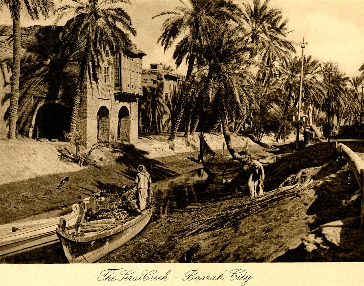 Iraq - The Serai Creek - Basrah City by Unbekannter Künstler