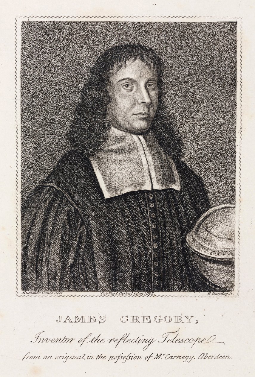 James Gregory, Scottish mathematician, c 1670 by Unbekannt