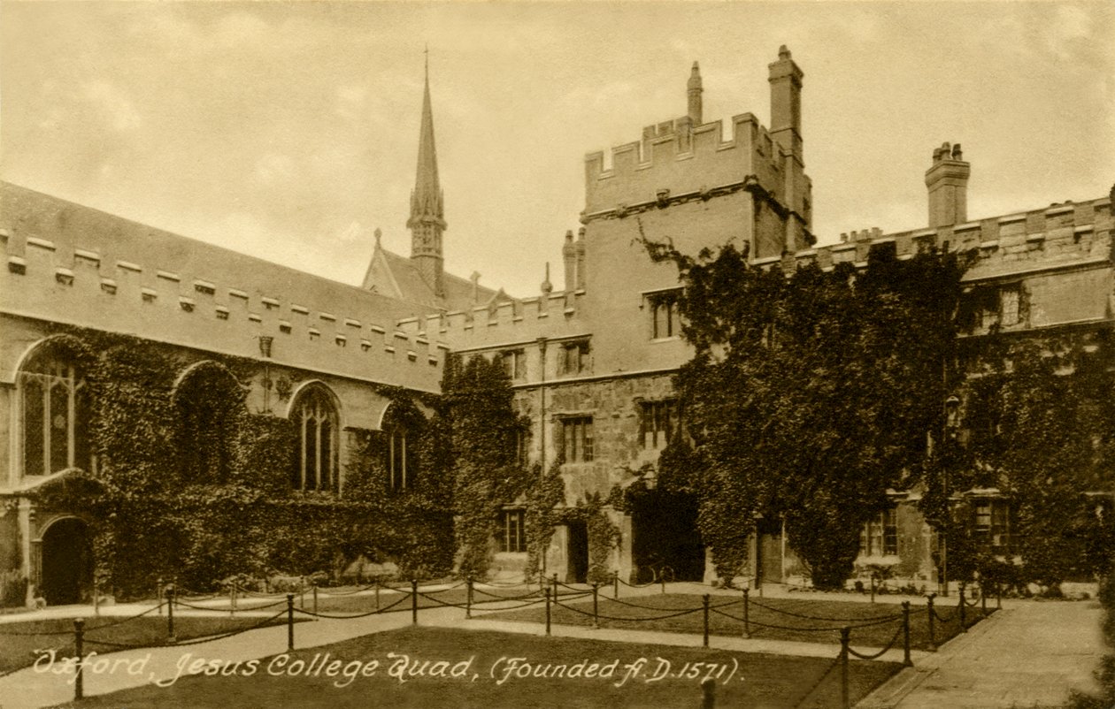 Jesus College, Oxford by Unbekannter Künstler