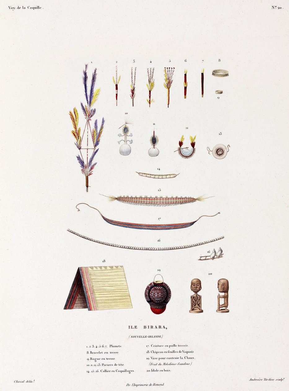Jewellery, Belts and Other Items from Birara (New Britain) by Unbekannt