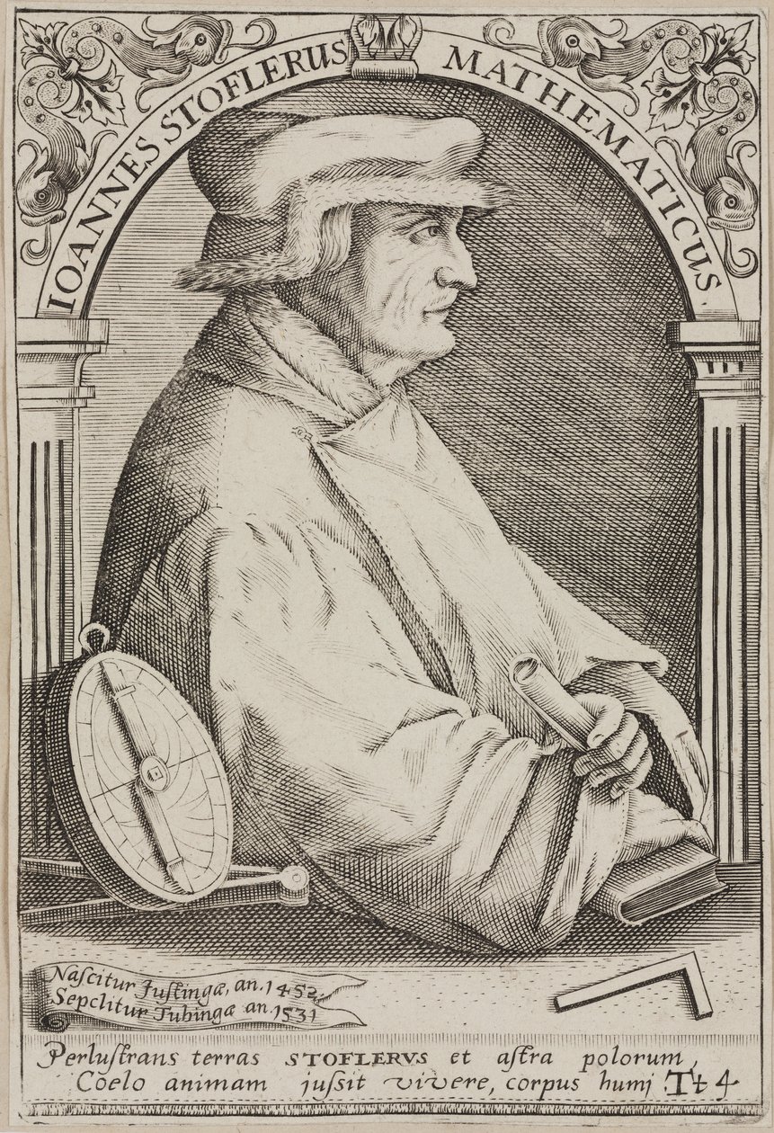 Johannes Stoeffler, German astrologer by Unbekannter Künstler