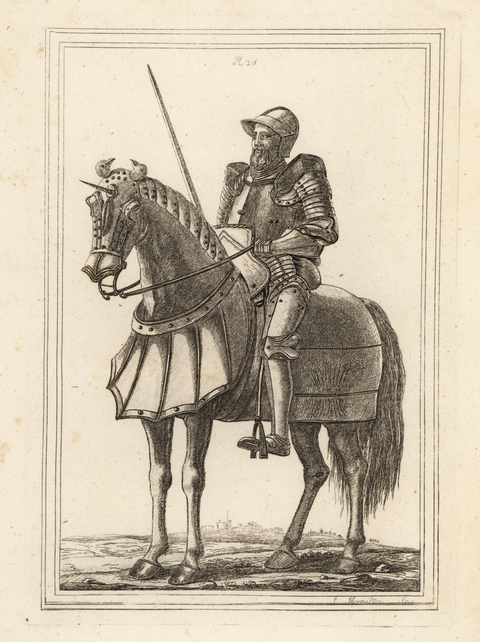 King Edward III Depicted as an Armed Knight on Horseback by Unbekannt