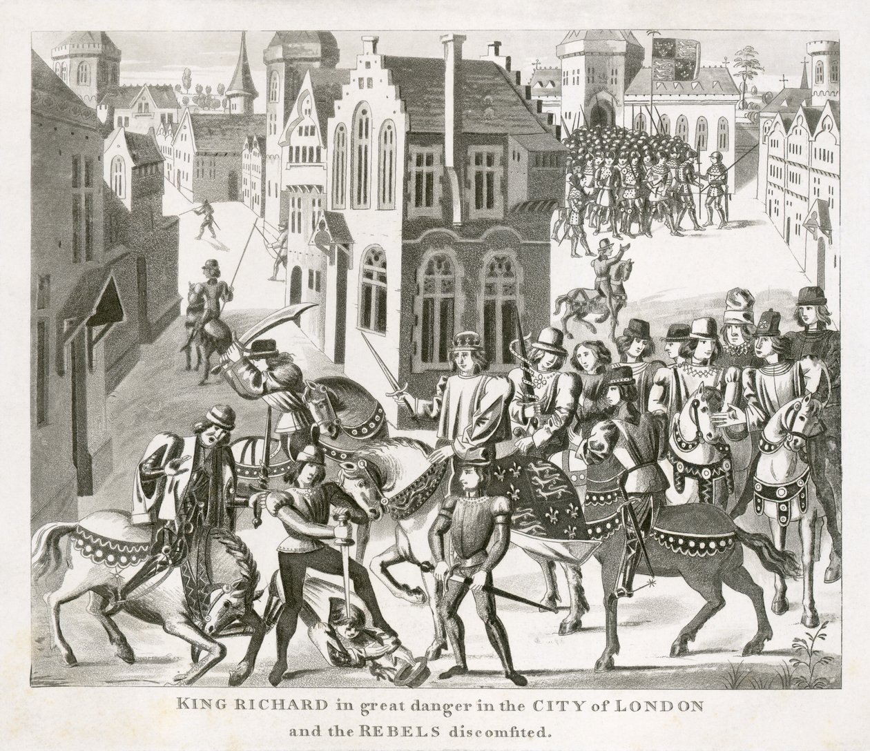 King Richard in Great Danger by Unbekannter Künstler