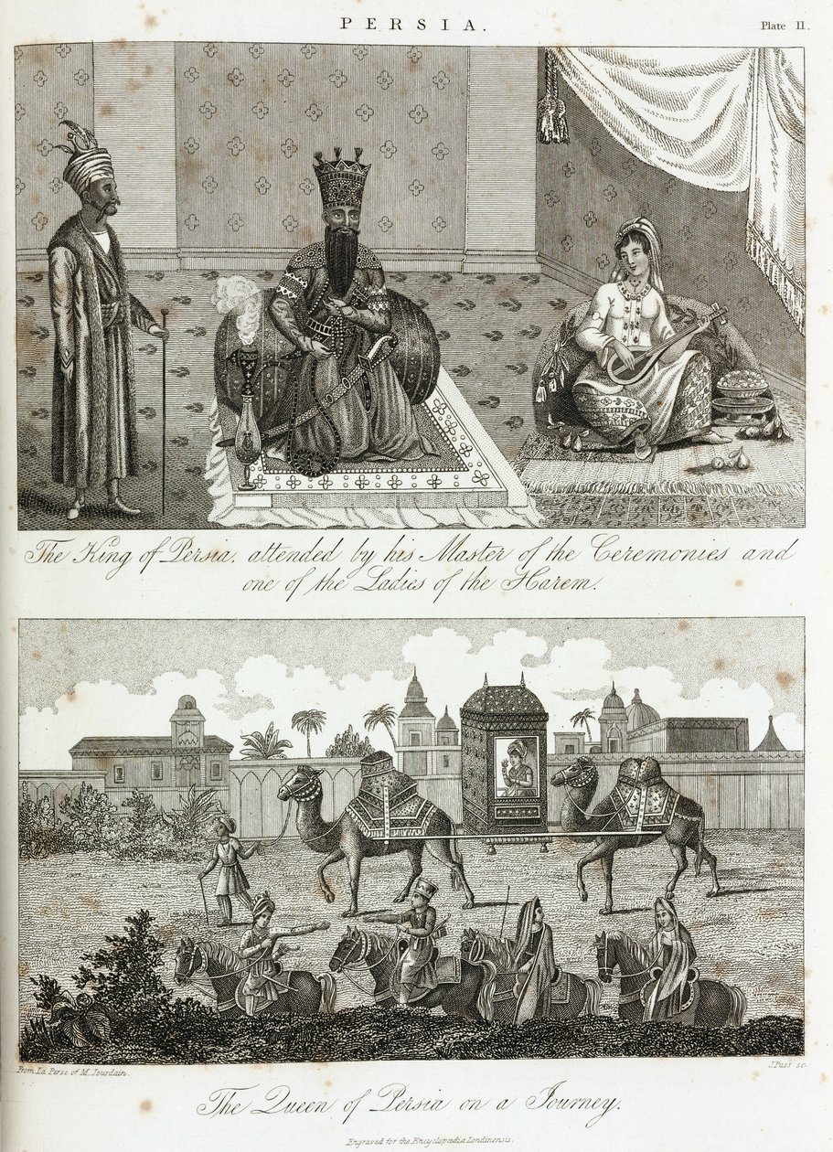 The King and Queen of Persia, circa 1810-1829 by Unbekannt