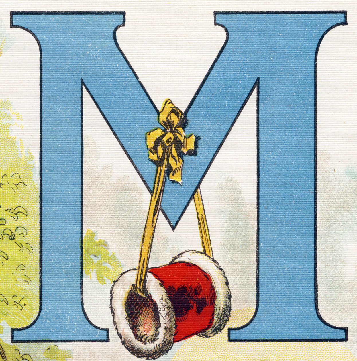 Letter M: the sleeve. Engraving in "ABC L