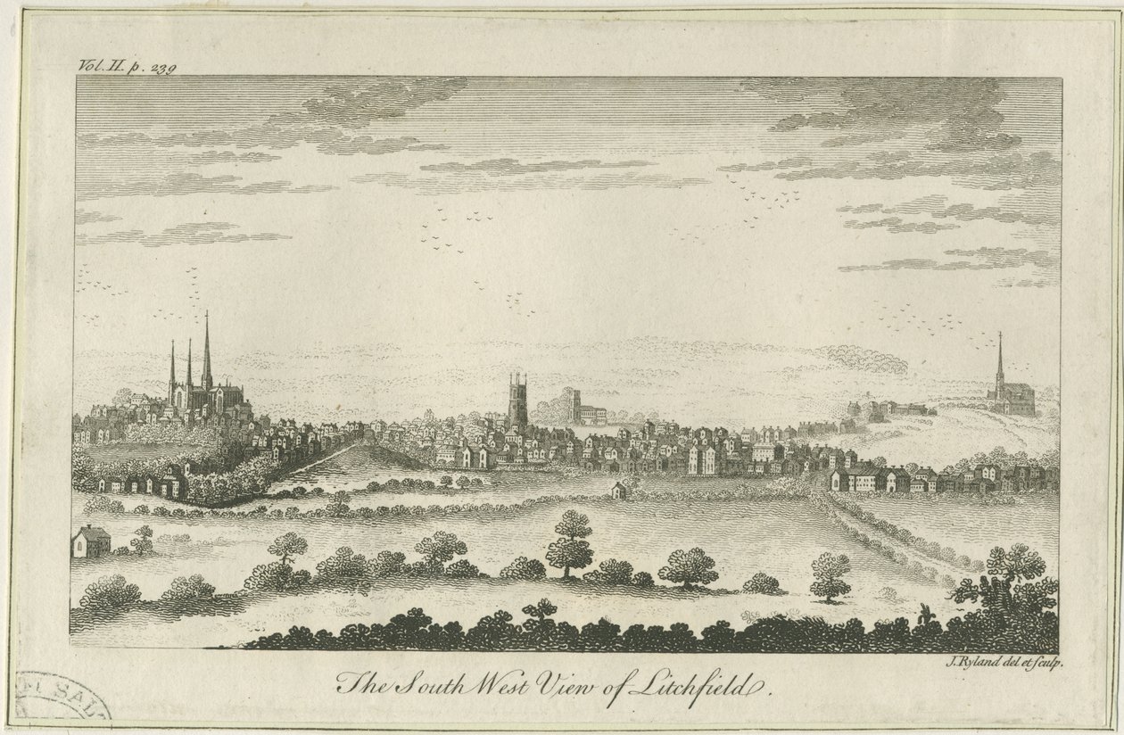 Lichfield - South West View by Unbekannt