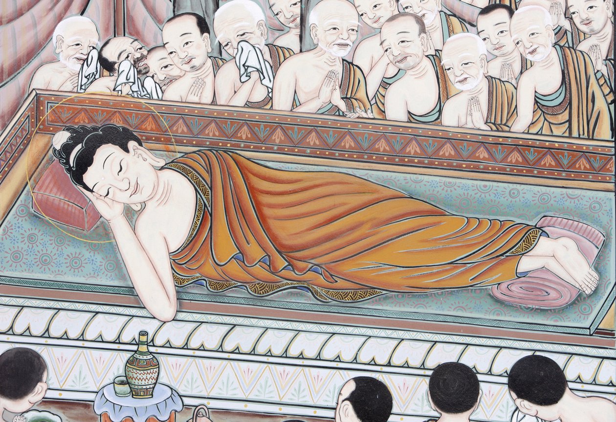Life of Buddha: After 45 years of teaching the Dharma, the Buddha passed into Parinirvana, Seoul, South Korea by Unbekannt