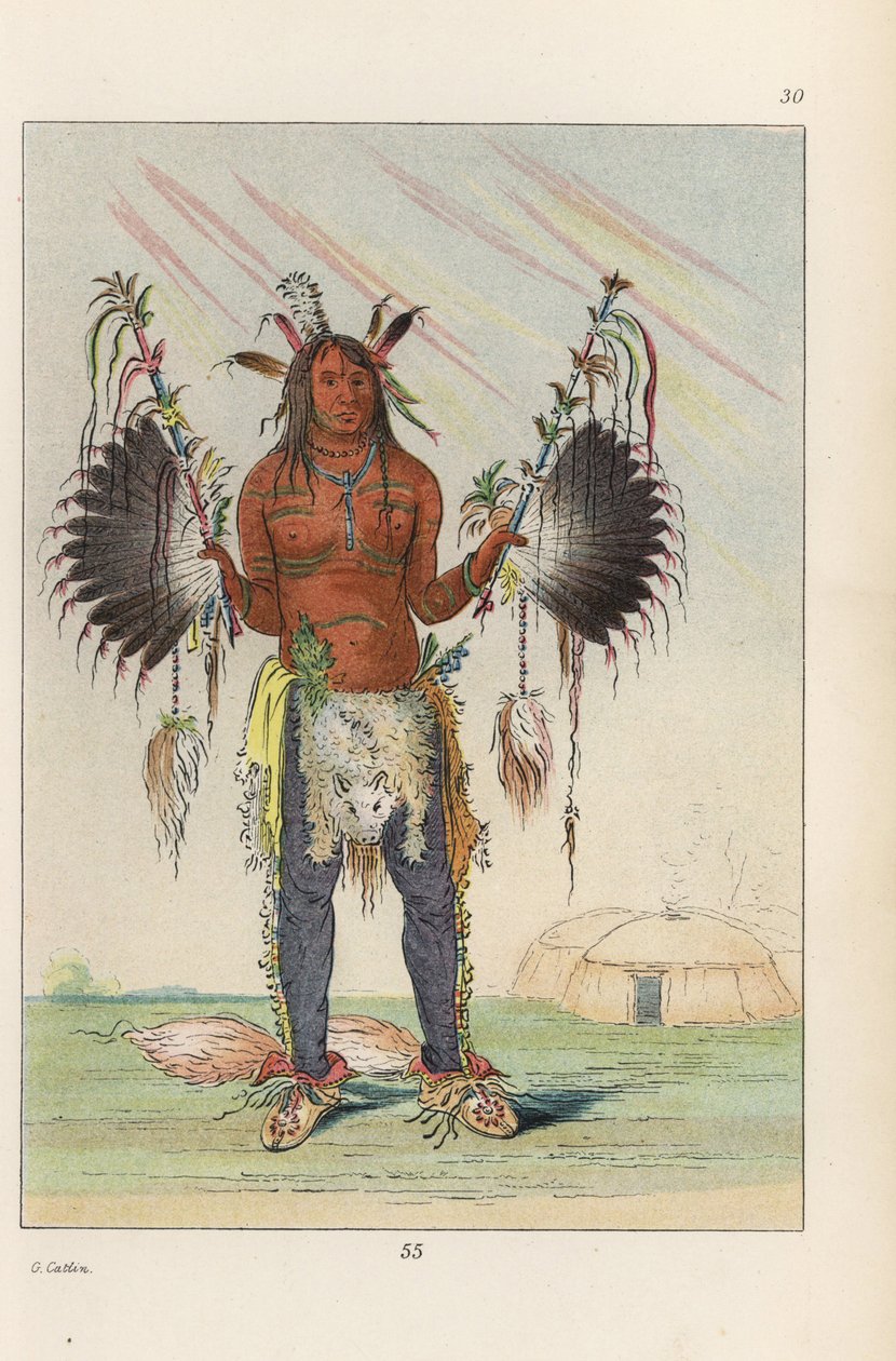 Mandan medicine man Mah-to-he-hah, Old Bear by Unbekannter Künstler