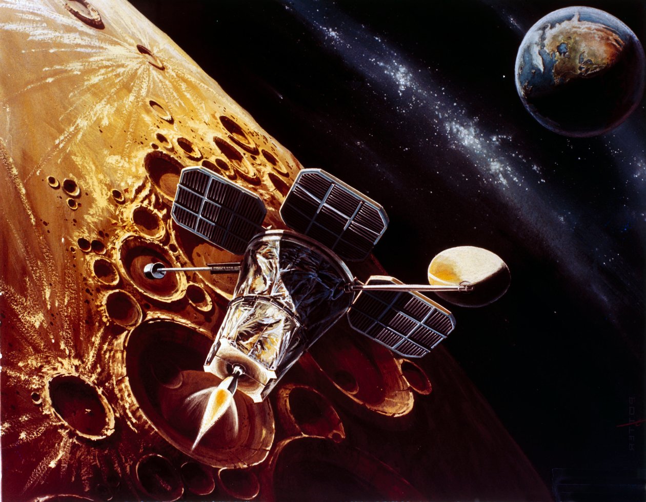 Manned Space Flight, USA, Apollo, General Drawing of Lunar Orbiter by Unbekannt