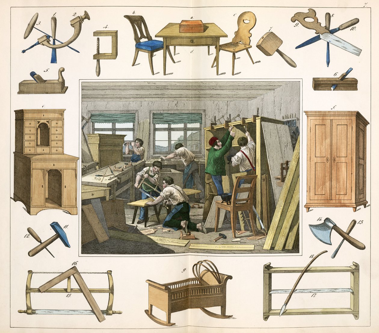 Manufacturing, Furniture: The Joiner by Unbekannt