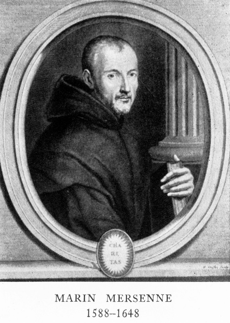 Marin Mersenne, French mathematician and scientist, early 17th century by Unbekannt