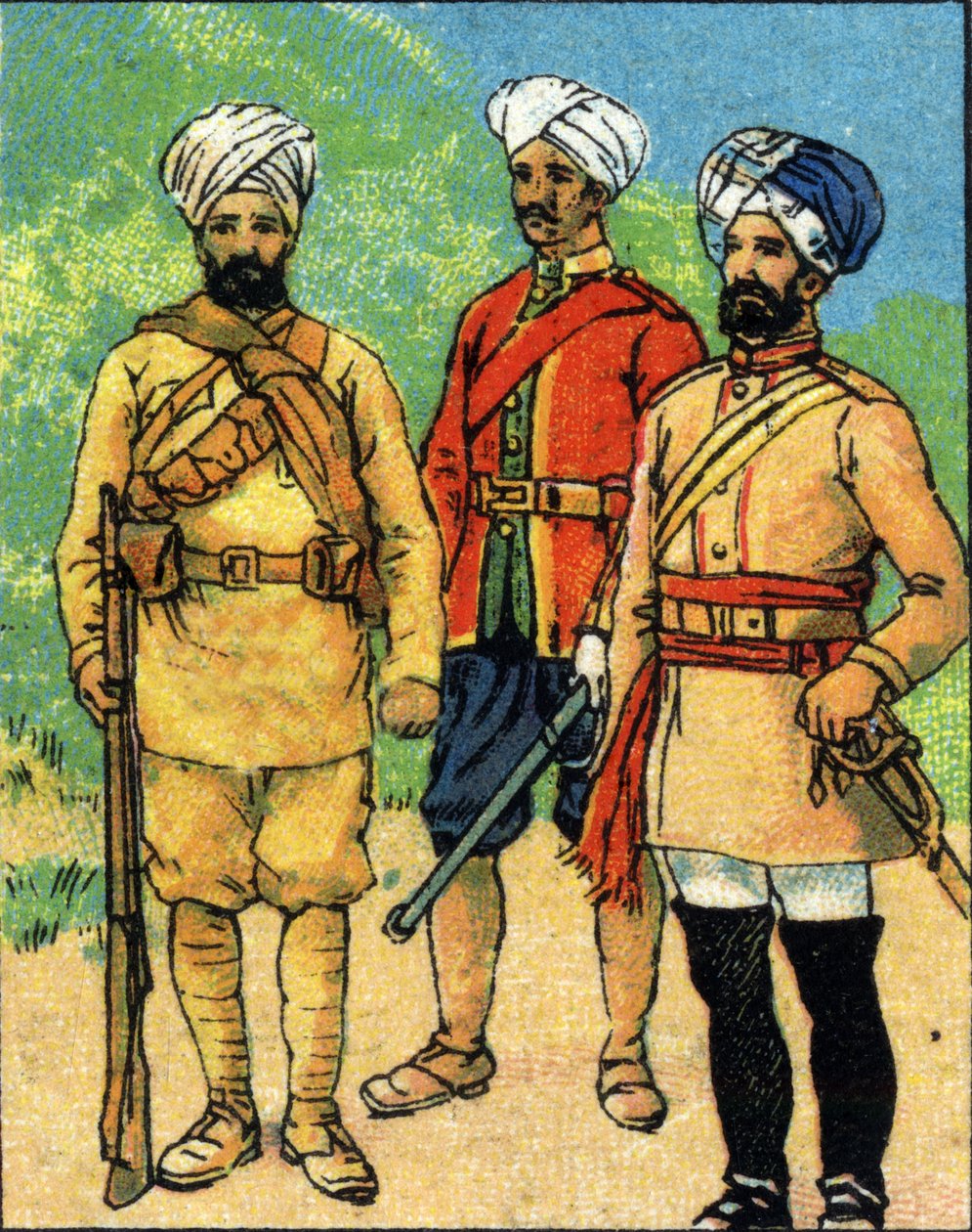 Military Uniforms of the Indian Army by Unbekannt