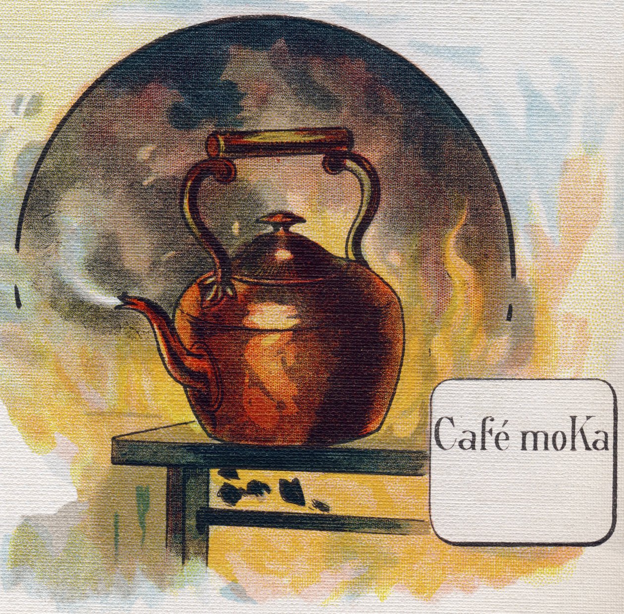 Moka cafe. Engraving in "ABC L