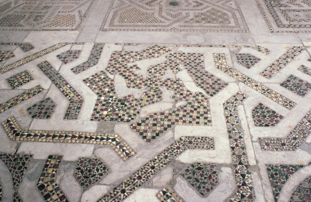 Mosaic flooring in Monreale Cathedral, Sicily by Unbekannt