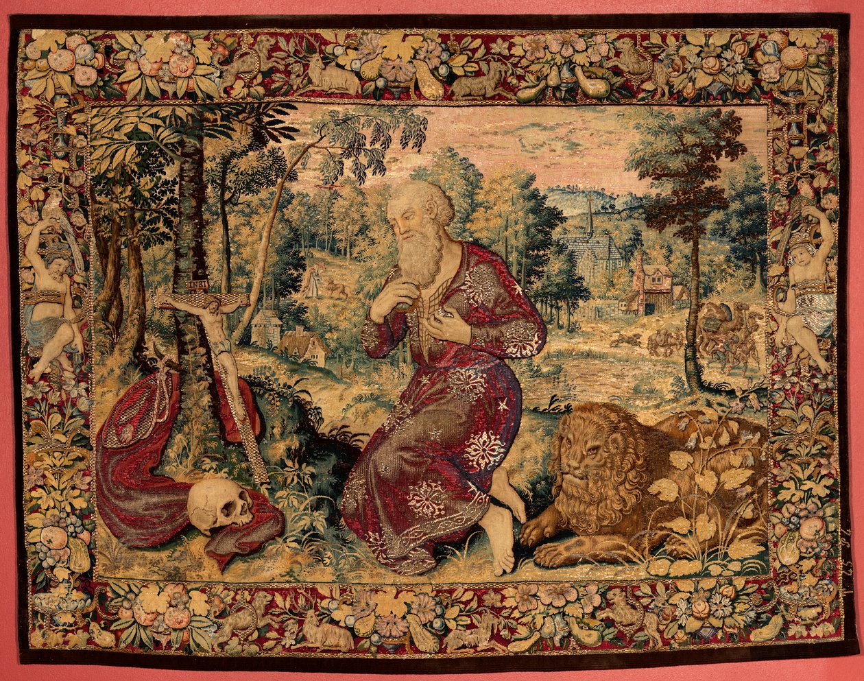 Saint Jerome (Flemish Tapestry) by Alec Hunter