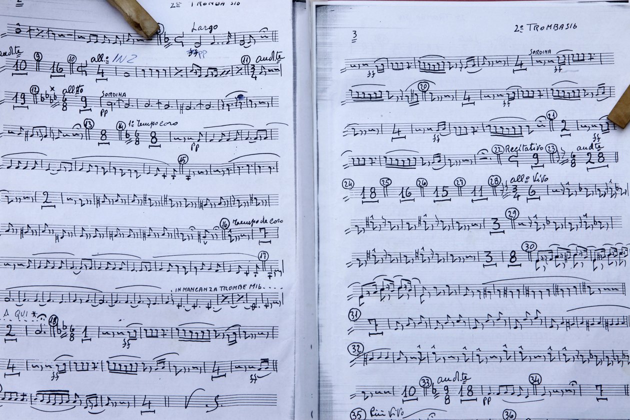 Music score, Montesano, Italy by Unbekannt
