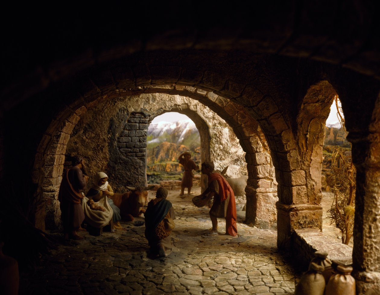 Nativity, nativity diorama, Spain, 20th century by William M. Timlin