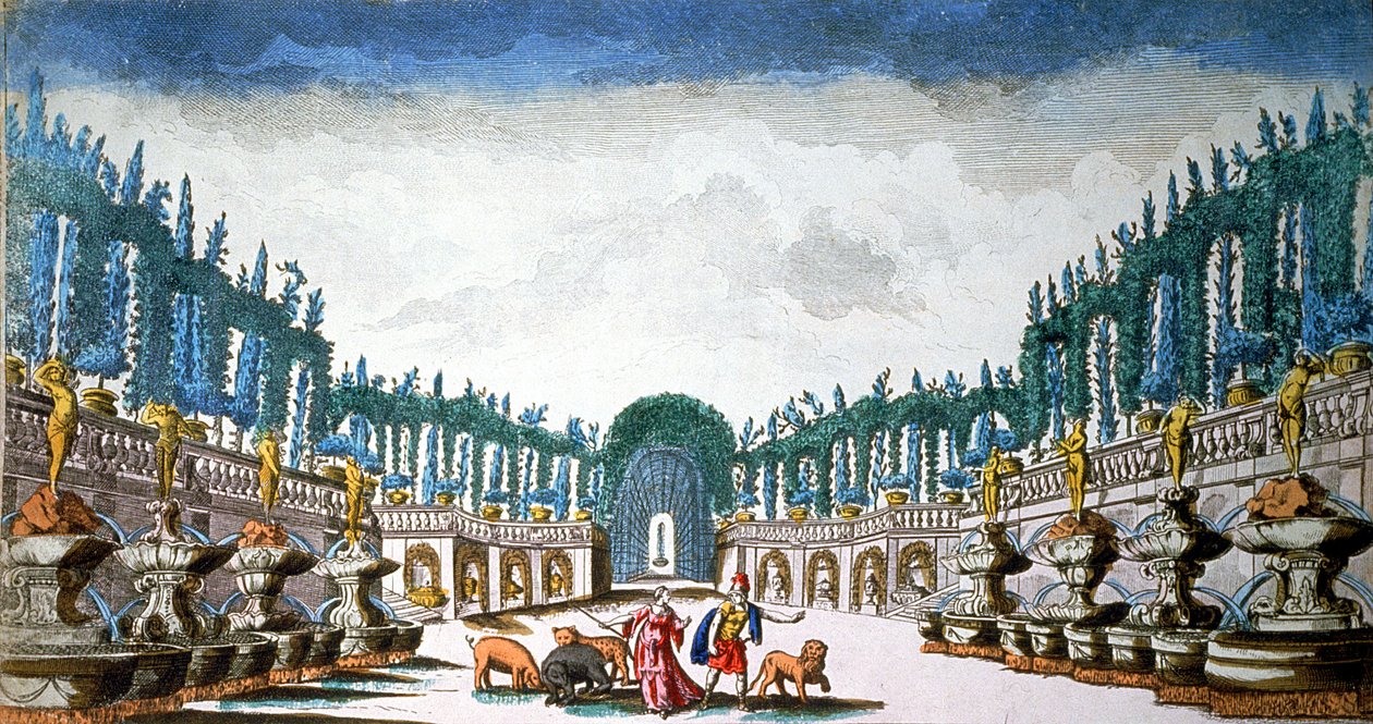 Odysseus with Circe Who Transformed His Crew in Animals by Unbekannter Künstler