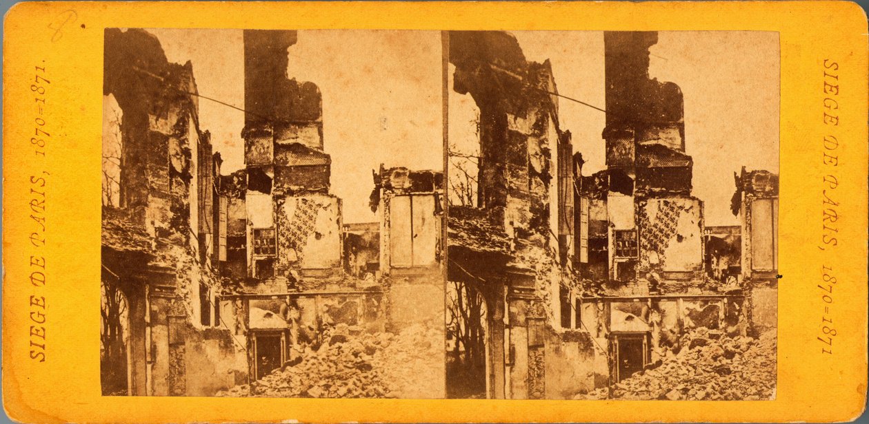 Paris Siege (1871): View of the City During the Siege by the Prussians (20/09/1870 - 28/01/1871) (Photograph by Q.V.) by Unbekannt
