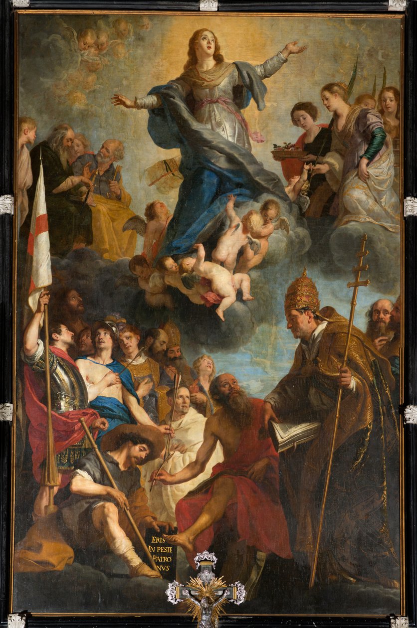 Parish Church (Parochiekerk Onze-Lieve-Vrouw). Interior. High Altar. Painting. by Unbekannter Künstler