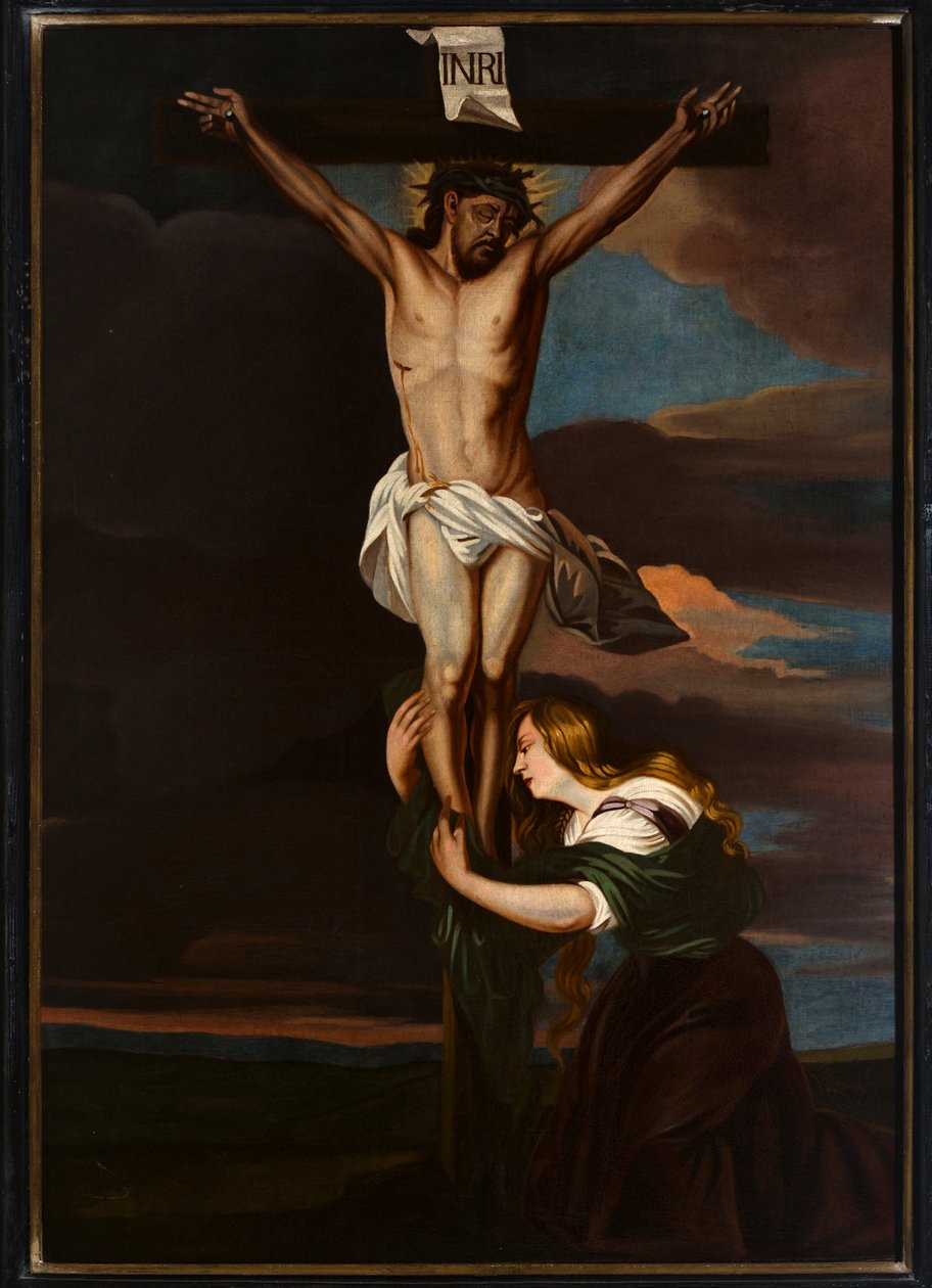 Parish Church (Parochiekerk Onze-Lieve-Vrouw). Interior. Painting. Calvary. by Unbekannter Künstler