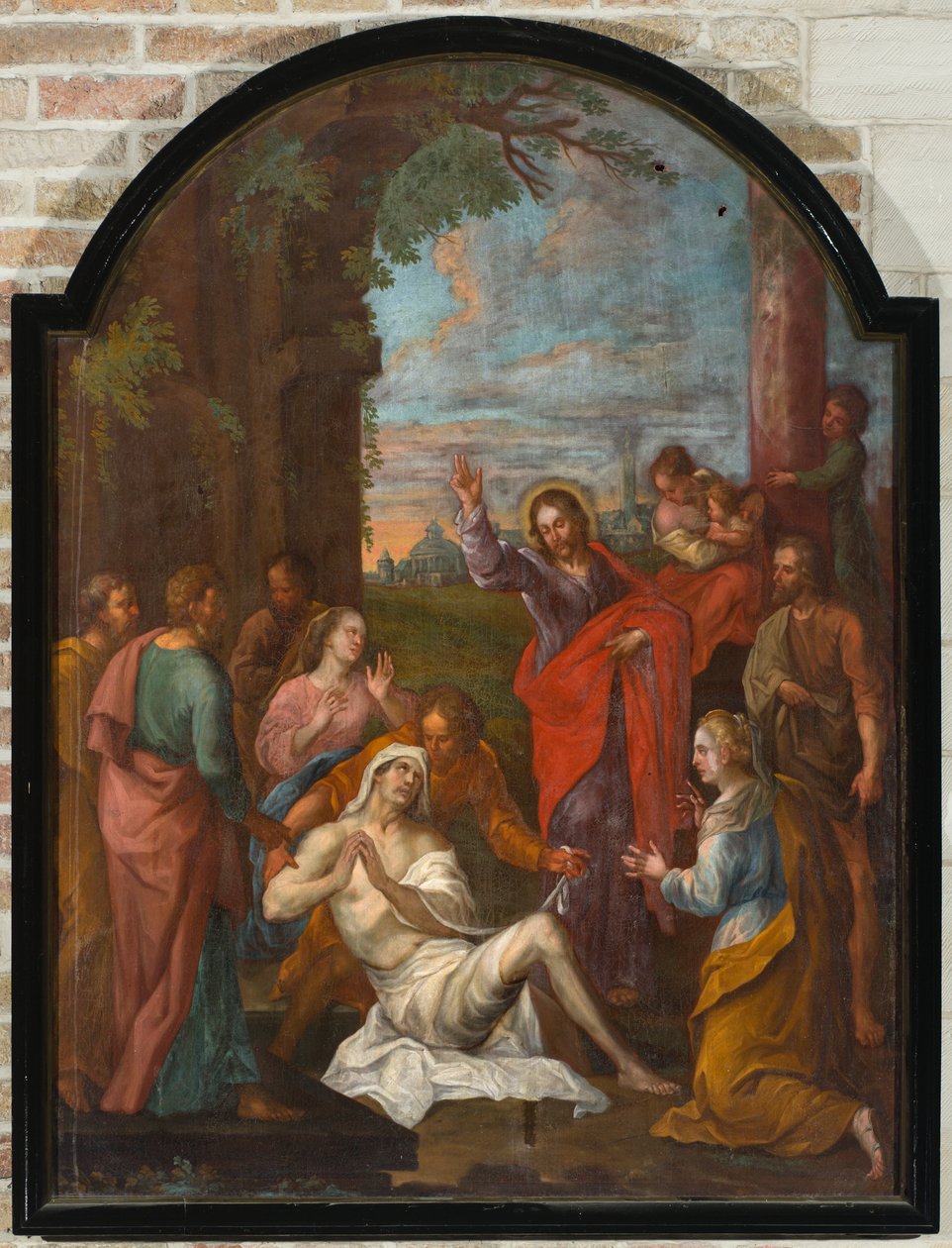 Parish Church (Parochiekerk Onze-Lieve-Vrouw-Hemelvaart). Interior. Painting. Raising Lazarus (?) by Unbekannter Künstler