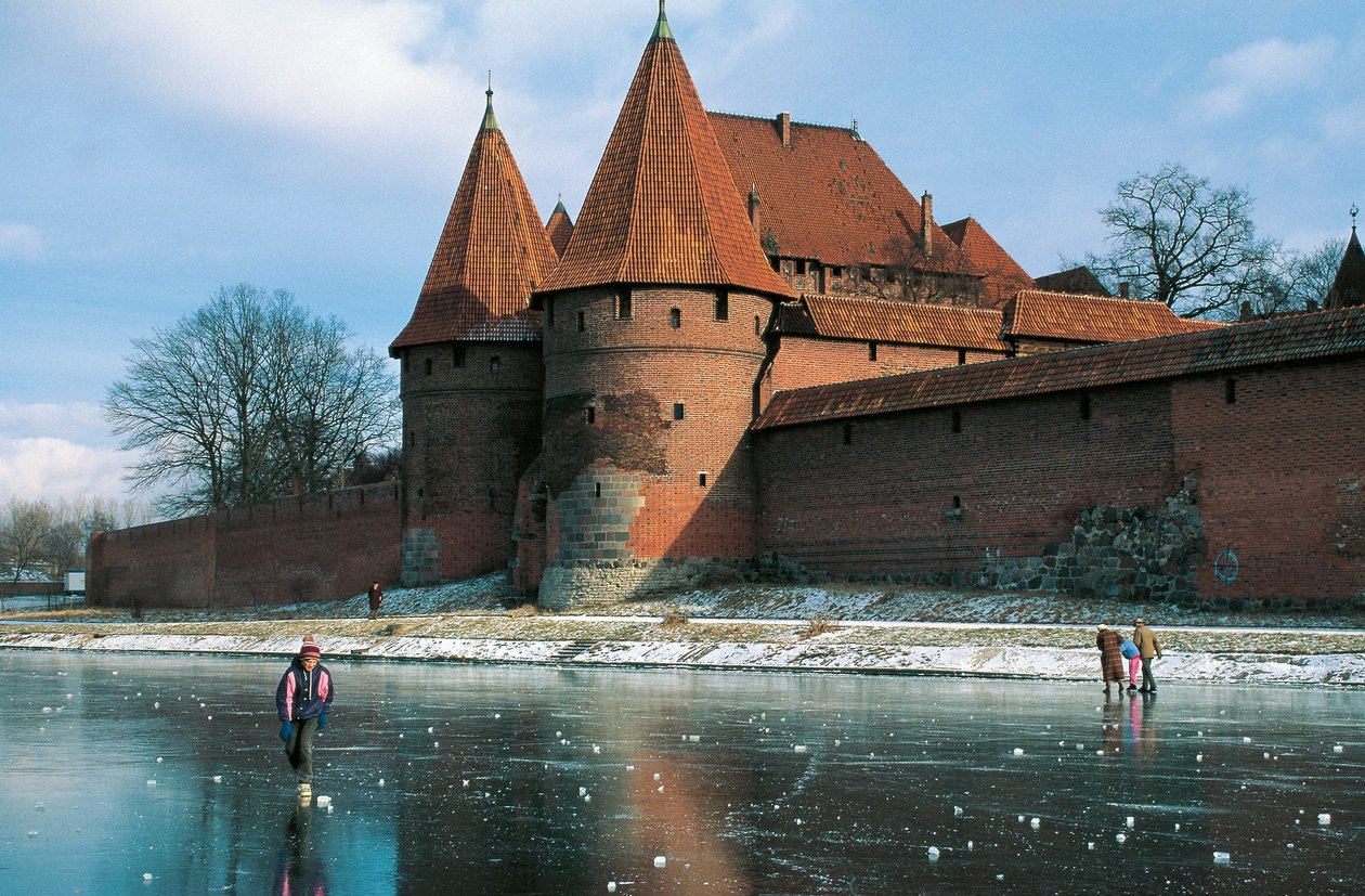 Castle in Malbork, Gothic Fortress Built by Teutonic Order by Benjamin Baud