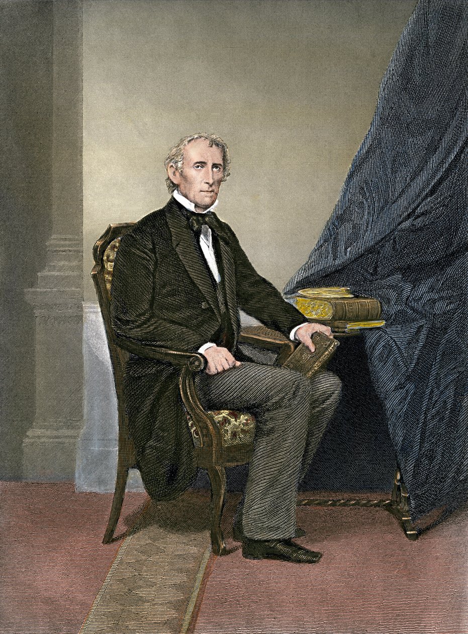 Portrait of American President John Tyler (1790-1862)