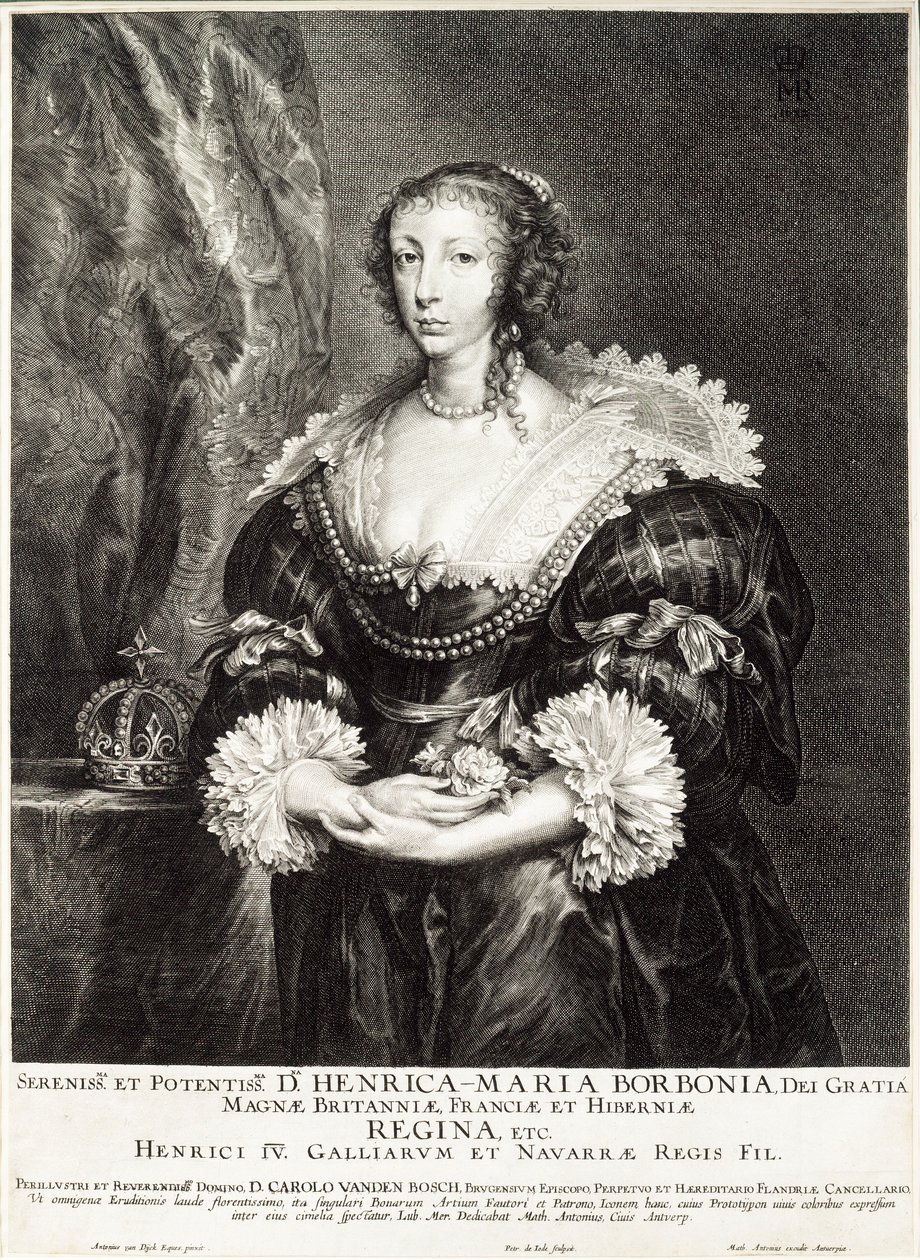Portrait of Queen Henrietta Maria de Bourbon by Unbekannt
