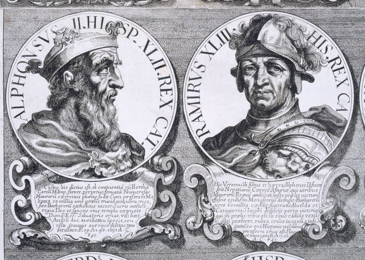 Portraits of Alfonso II and Ramiro I by Unbekannt