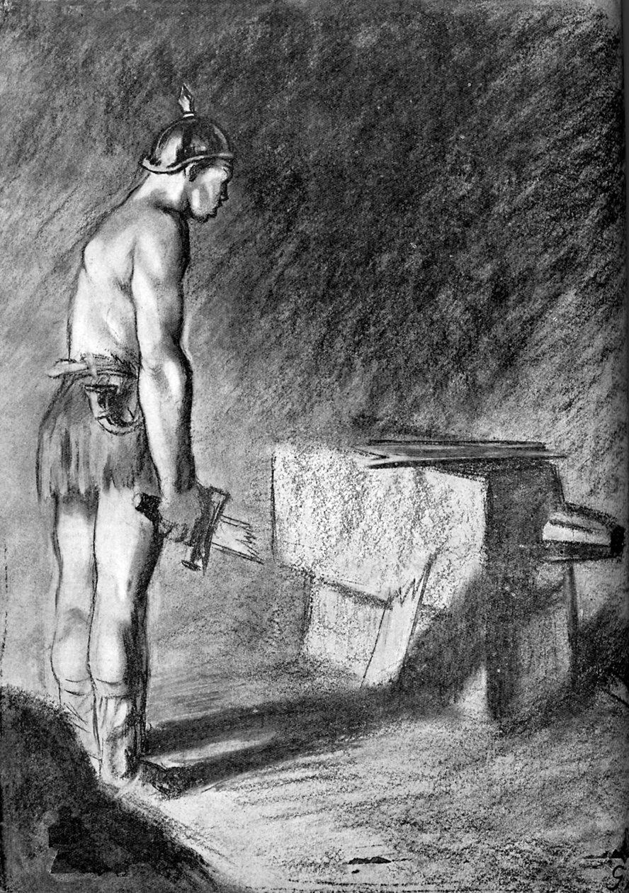 Prussian military weakness - World War I caricature by Unbekannter Künstler