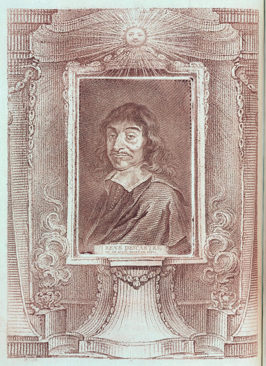 Rene Descartes, French philosopher and mathematician, c 1630 by Unbekannt
