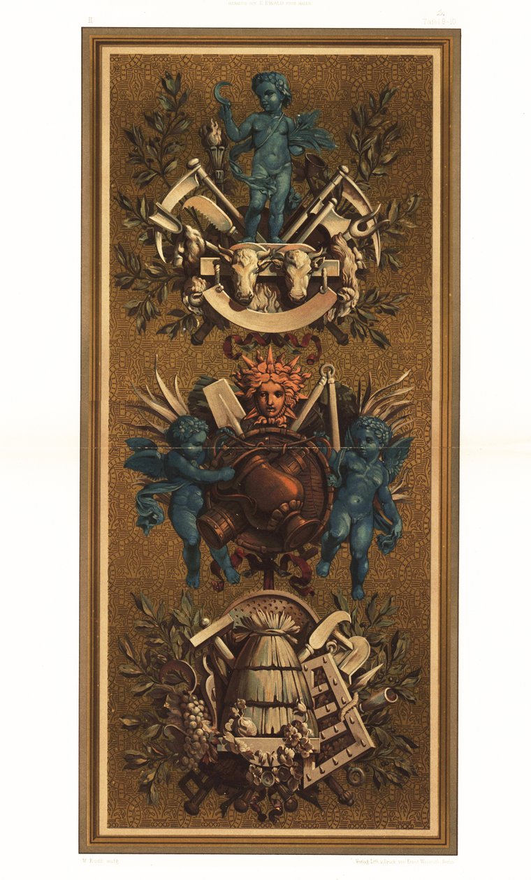 Rococo Wall Panels in the Louvre, Paris by Unbekannter Künstler