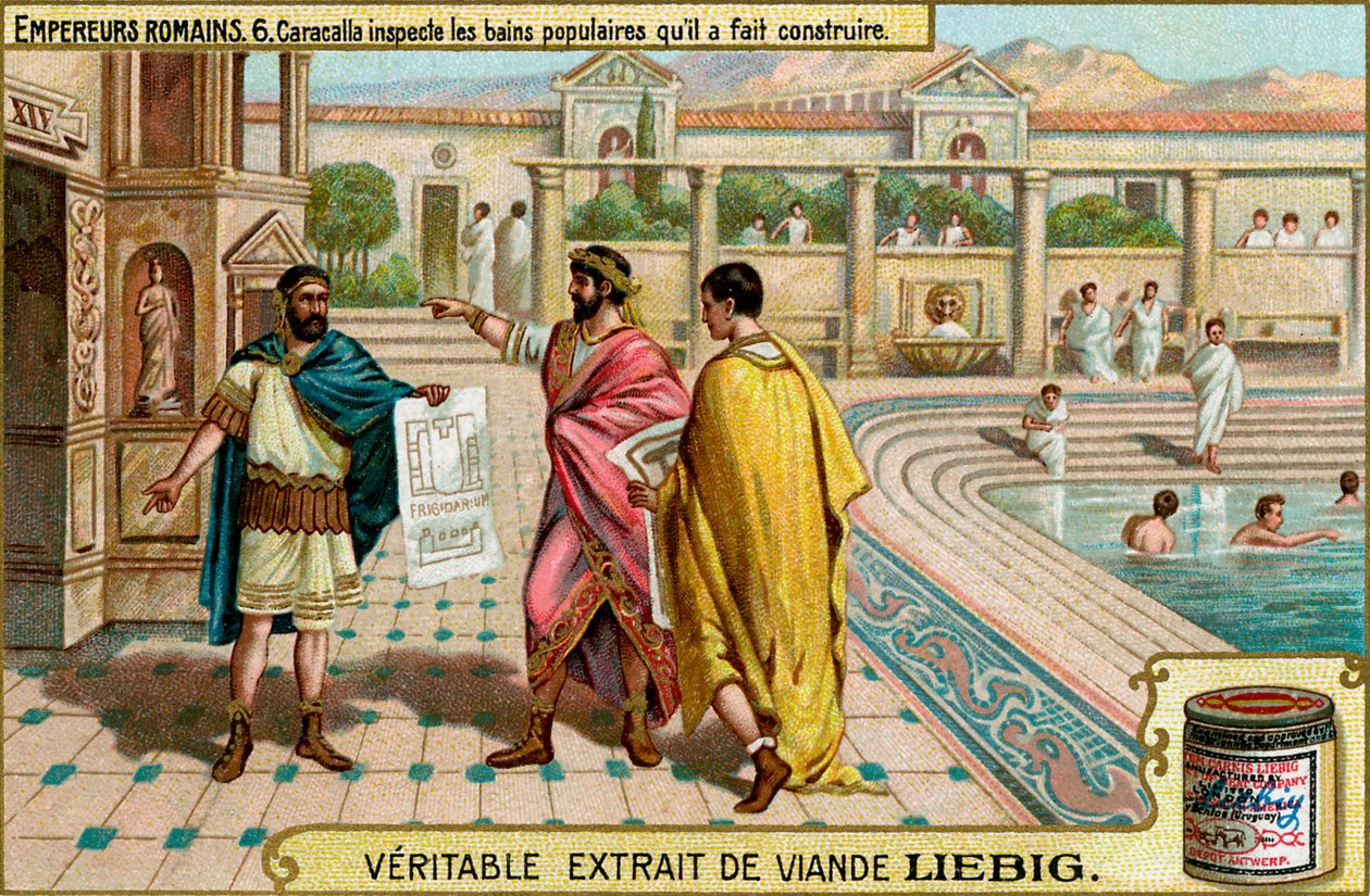 Roman Emperors - Liebig Meat Extract Collectible Card by Unbekannter Künstler