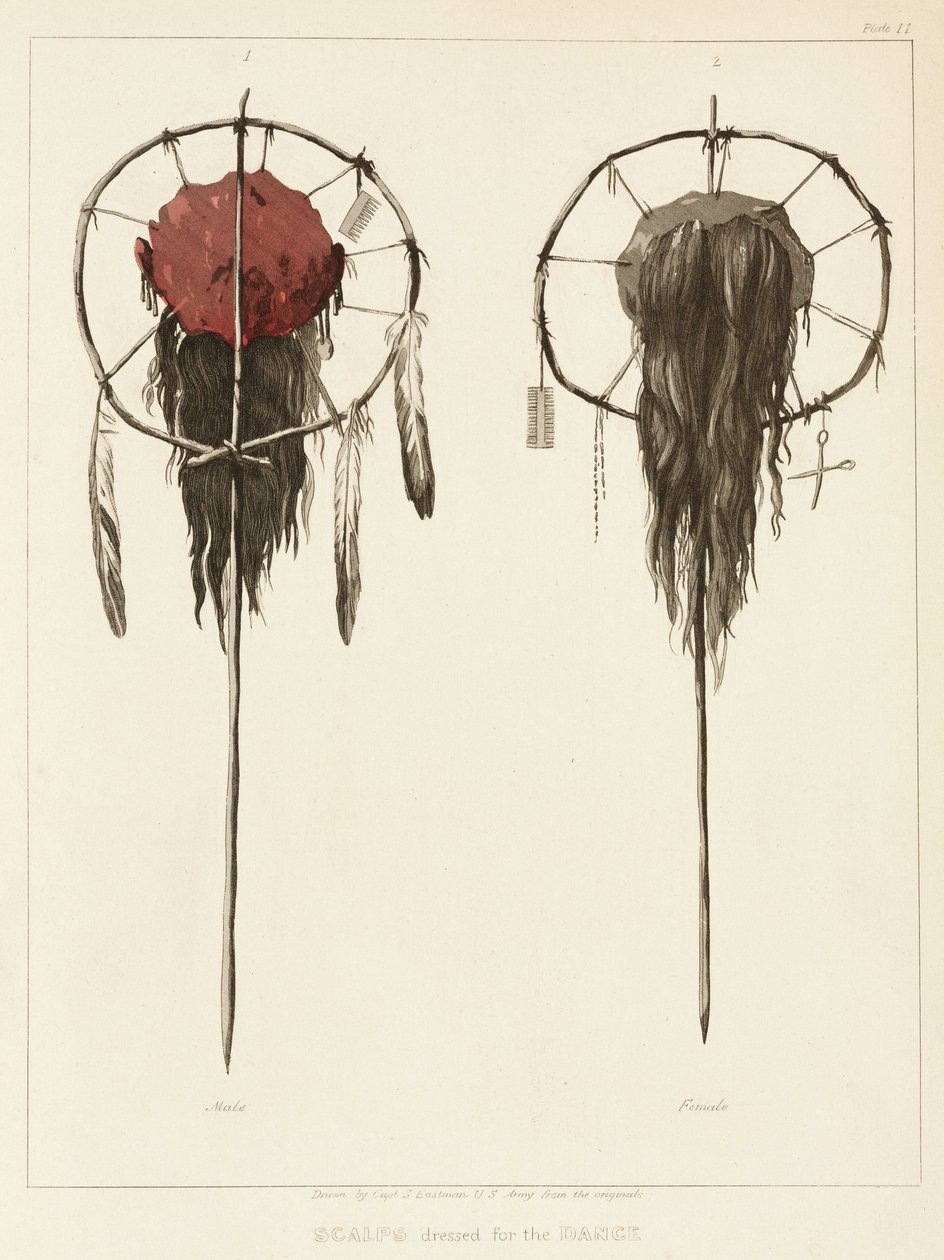 Scalps dressed for the Dance by Unbekannter Künstler