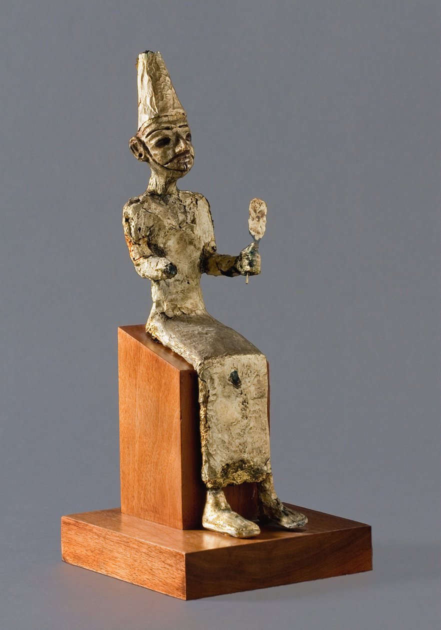Seated Figurine of Baal, the Canaanite God of War, Megiddo by Unbekannt