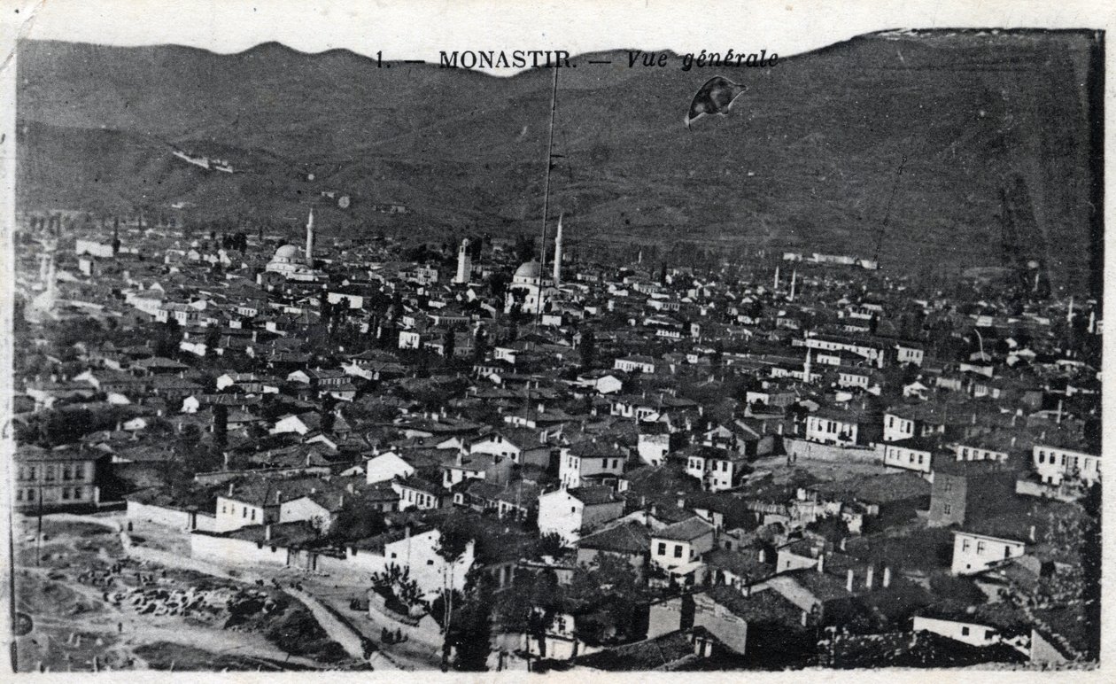 Serbia, Monastir: general view of the city, Monastir is called desormais Bitola and is located in Macedonia - Postcard 1914-1918 by William M. Timlin