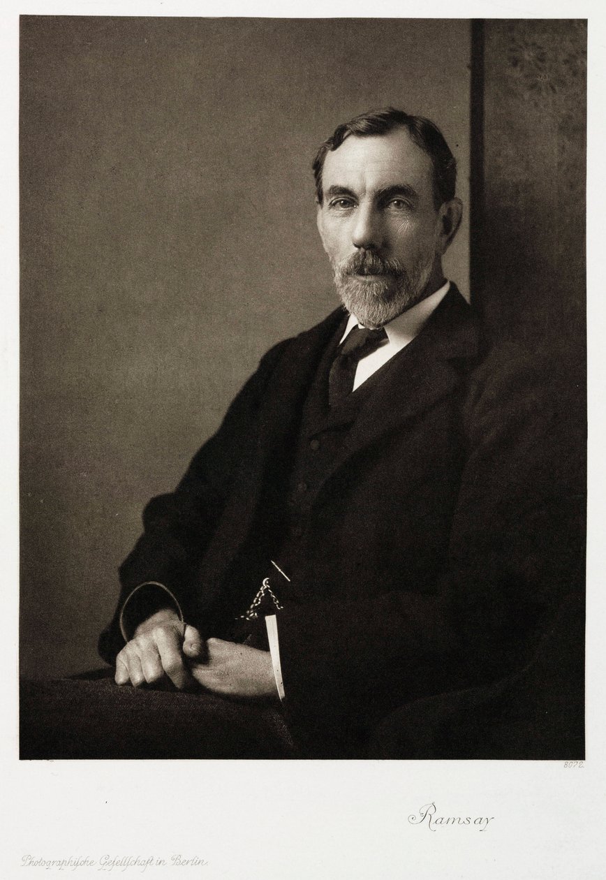 Sir William Ramsay, Scottish chemist, c 1910 by Unbekannt