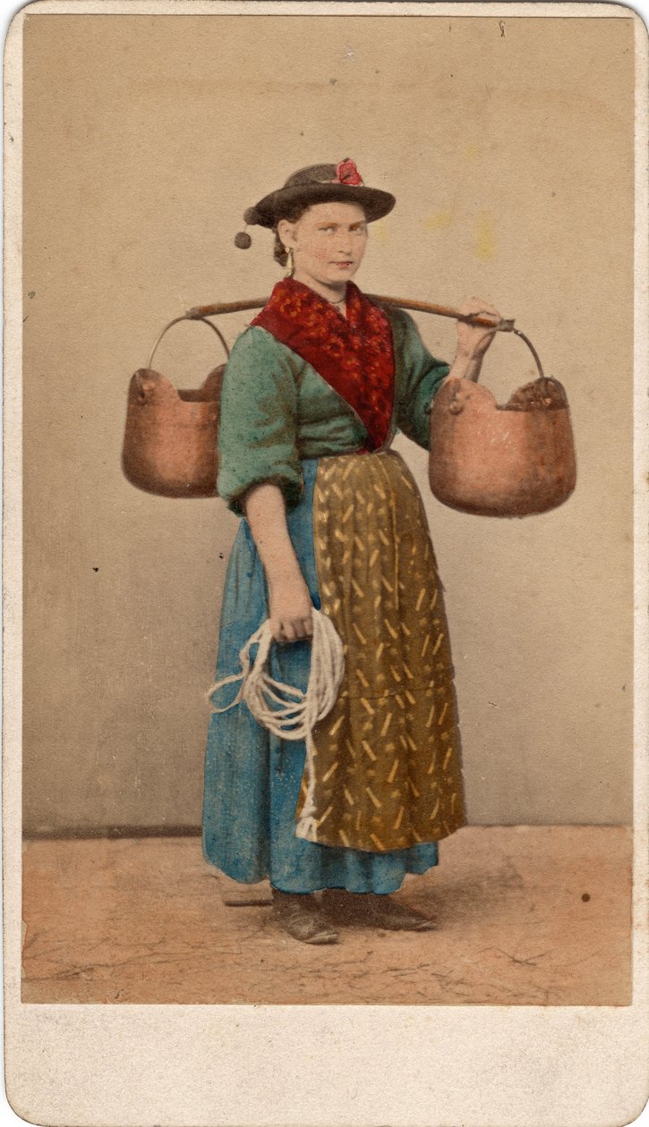 Small Trades: Portrait of a Water Carrier, Venice (19th Century) by Unbekannt