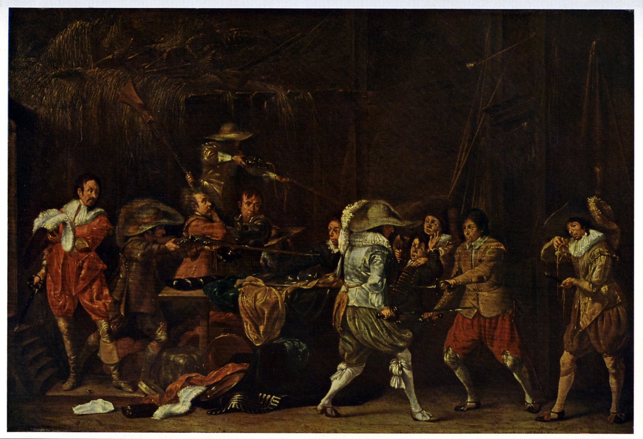 Soldiers brawl over a reward by Unbekannter Künstler
