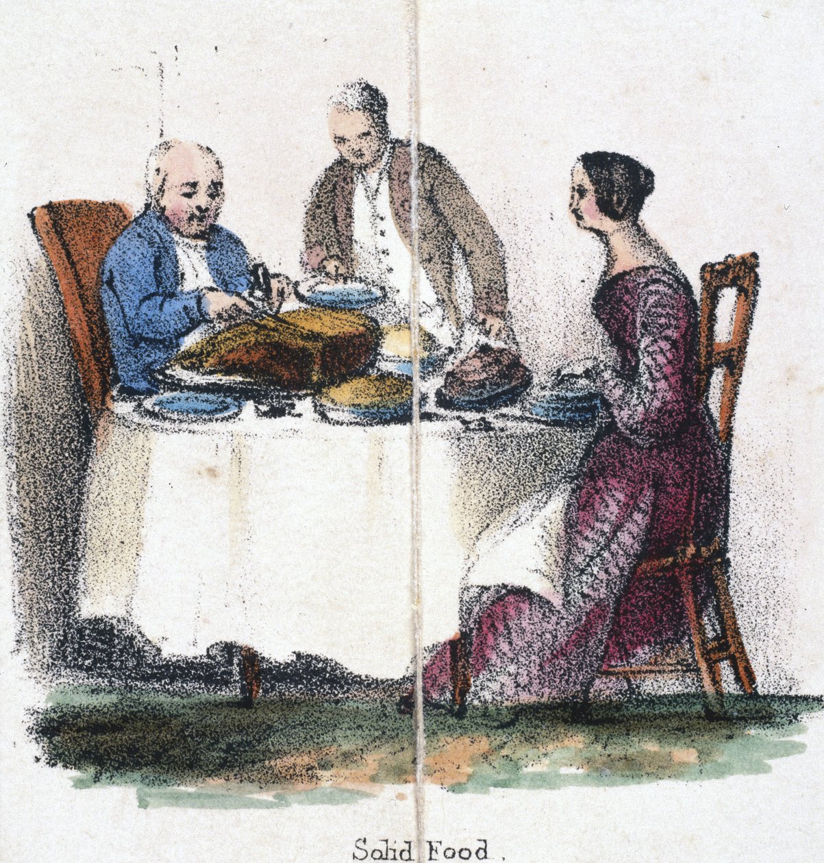 Solid food, c 1845 by Unbekannter Künstler