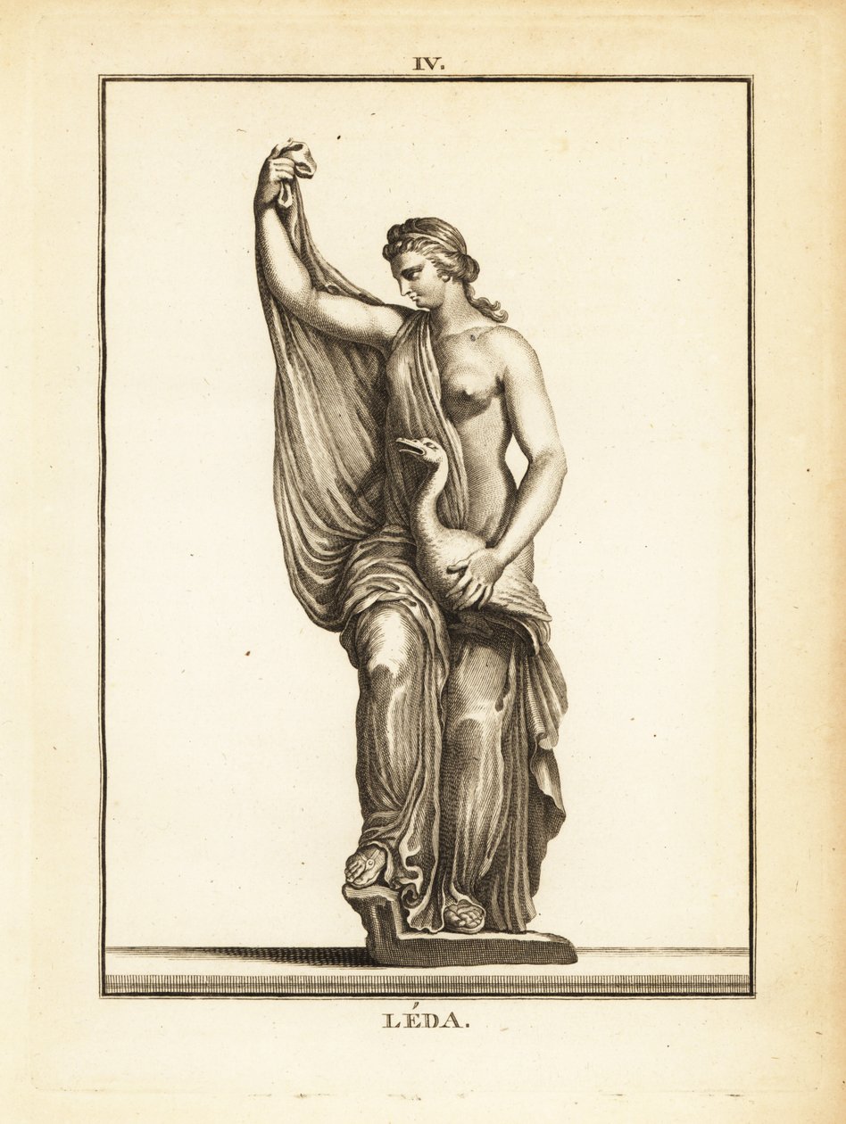 Statue of Leda, Aetolian Princess Later Queen of Sparta, Seduced by Zeus in the Form of a Swan by Unbekannt