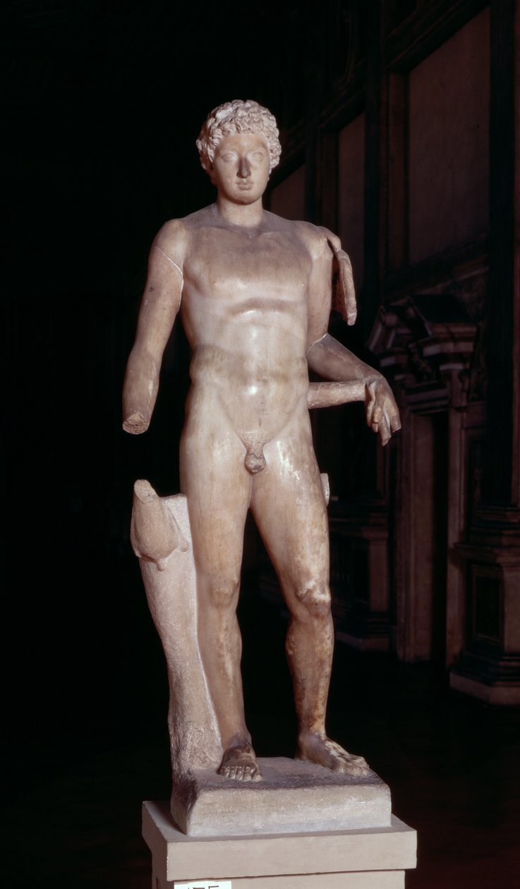 Statue of a youth with the attributes of Mercury, Roman by Unbekannt