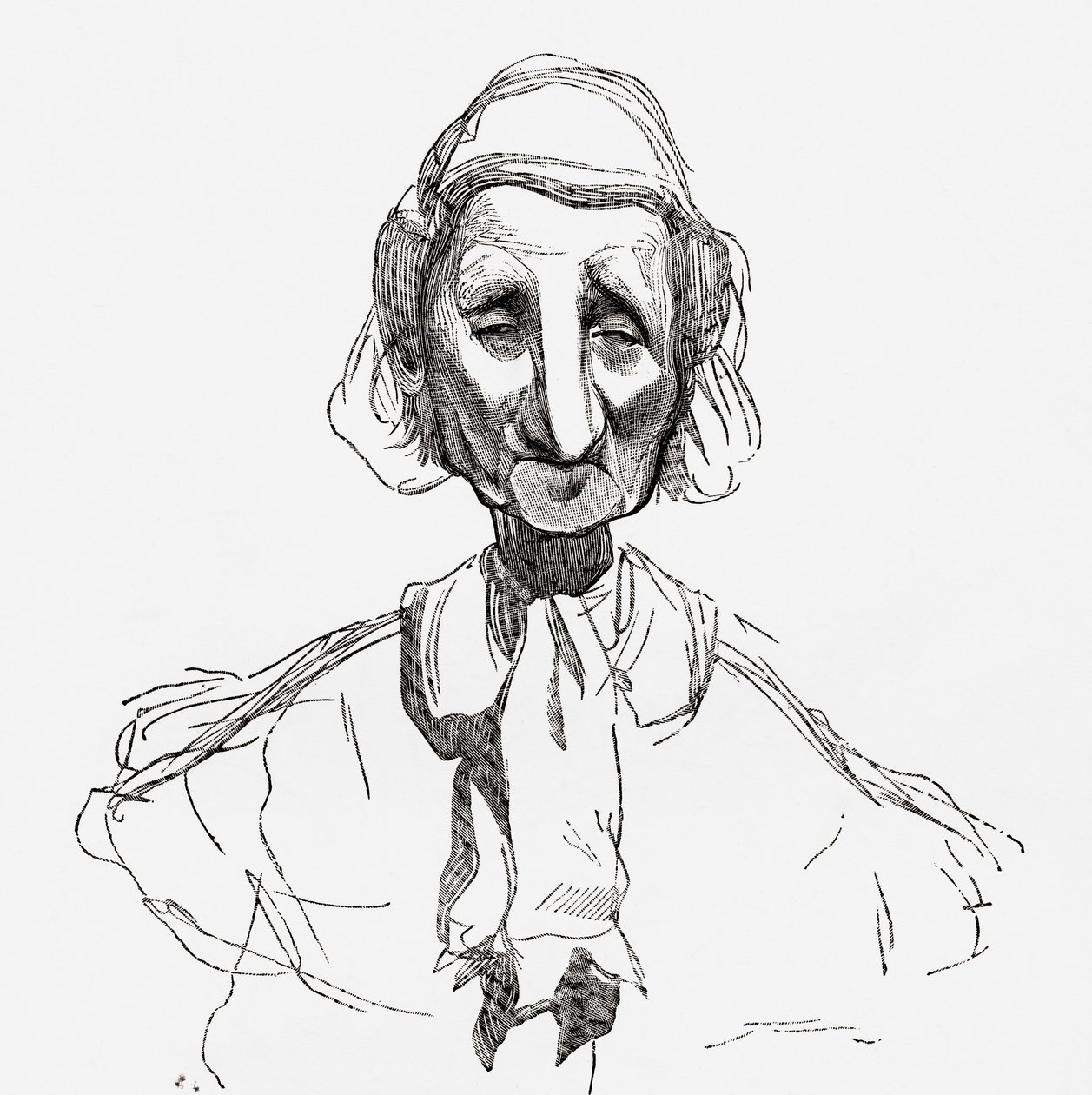 Strasbourgeoise, After a Work by Gustave Dore, Illustration from 