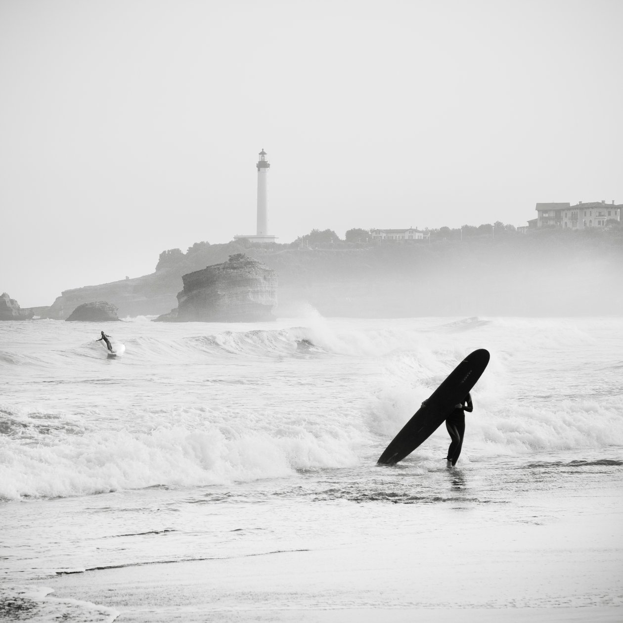 Surf at Grand Plage, France, 2012 by Leopold Blonder
